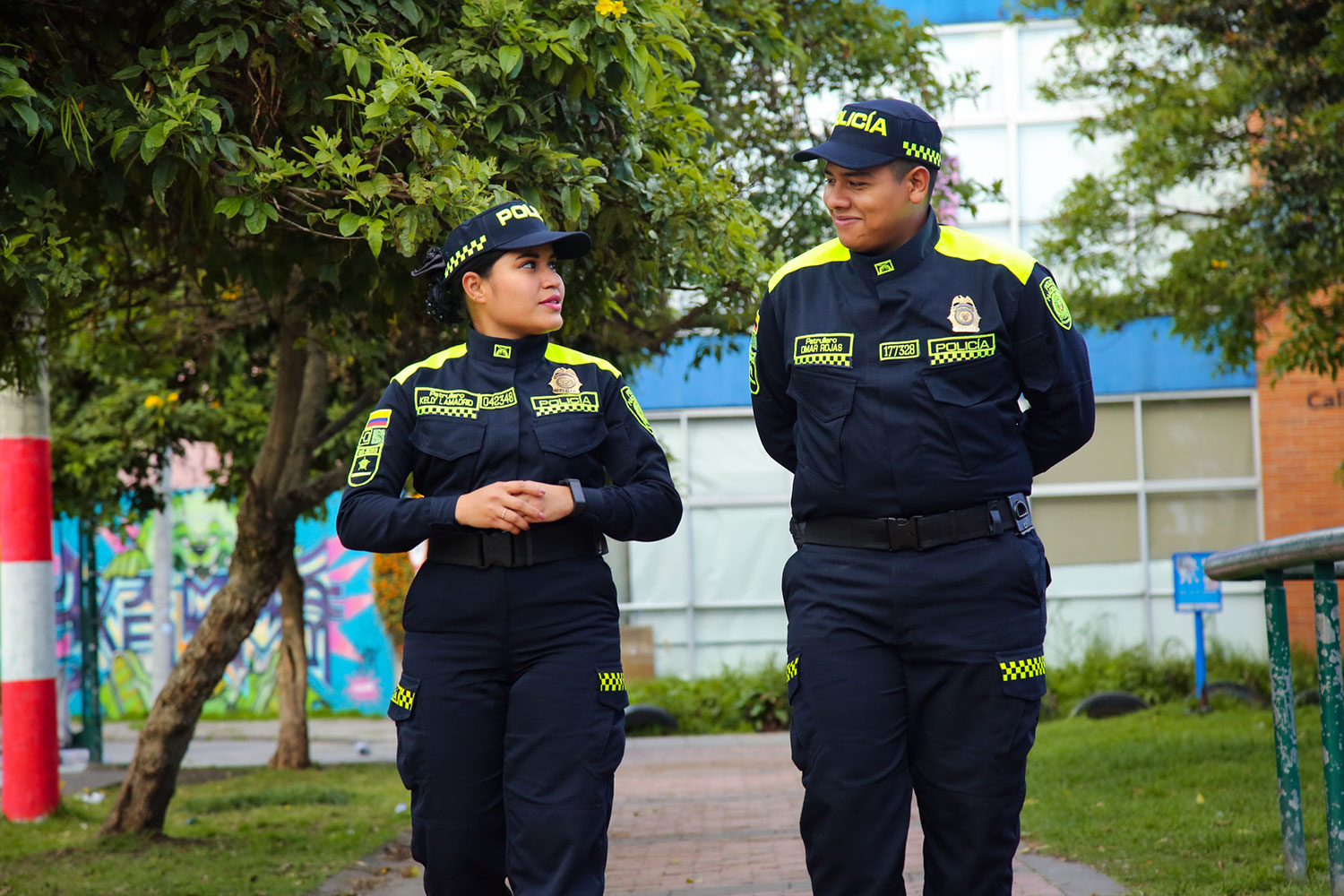 Patrulleros de la Policía Nacional de Colombia